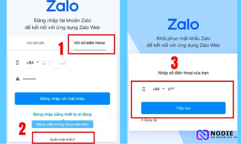 quên mật khẩu Zalo