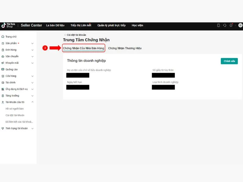 xác thực tài khoản tiktok bằng cccd